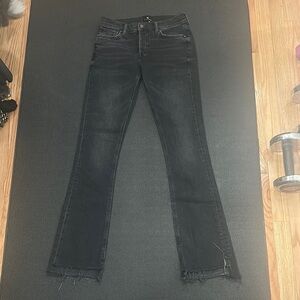 Anine Bing Black Straight Leg Jeans
